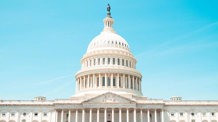 The Capitol Building on Capitol Hill in D.C.