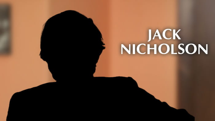 A silhouette representing Jack Nicholson