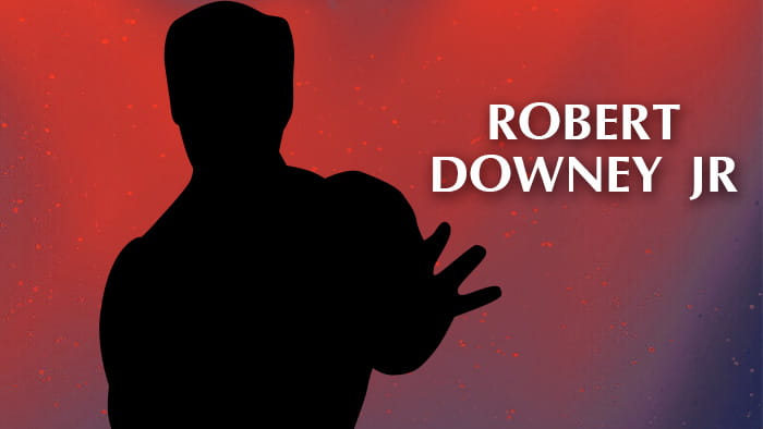 A silhouette representing Robert Downey Jr.