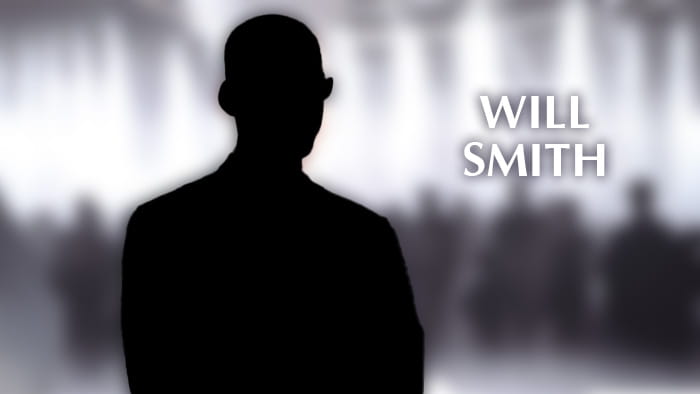 A silhouette representing Will Smith
