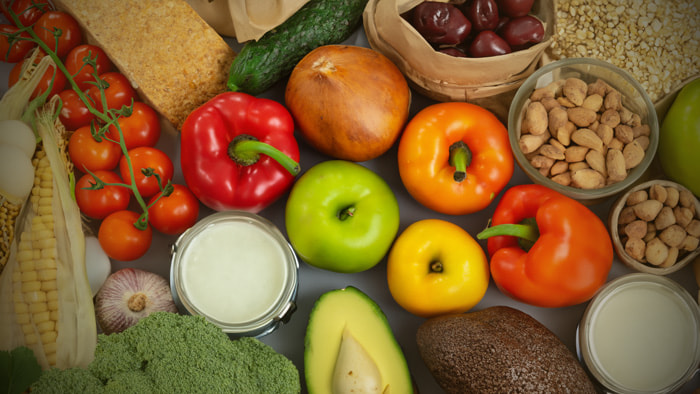 A variety of organic food products ensuring safety and health standards.