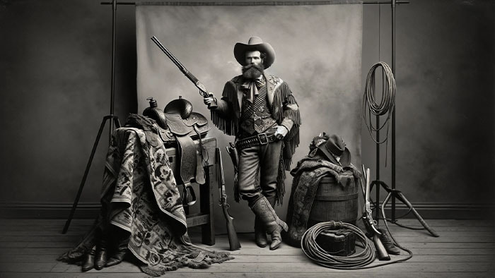 Buffalo Bill Cody, showman and former buffalo hunter