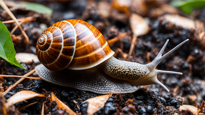 Snail moving slowly, representing the low yield of EE savings bonds